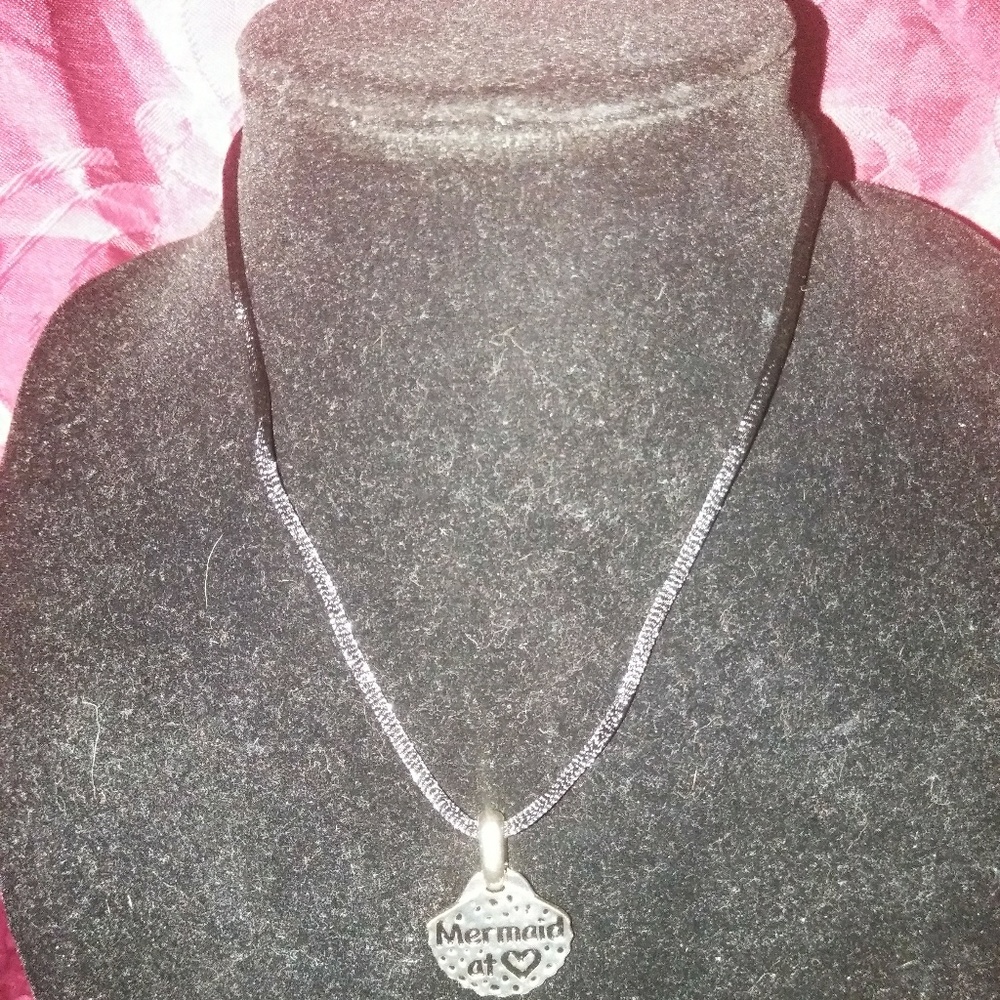 Mermaid at heart with fabric necklace